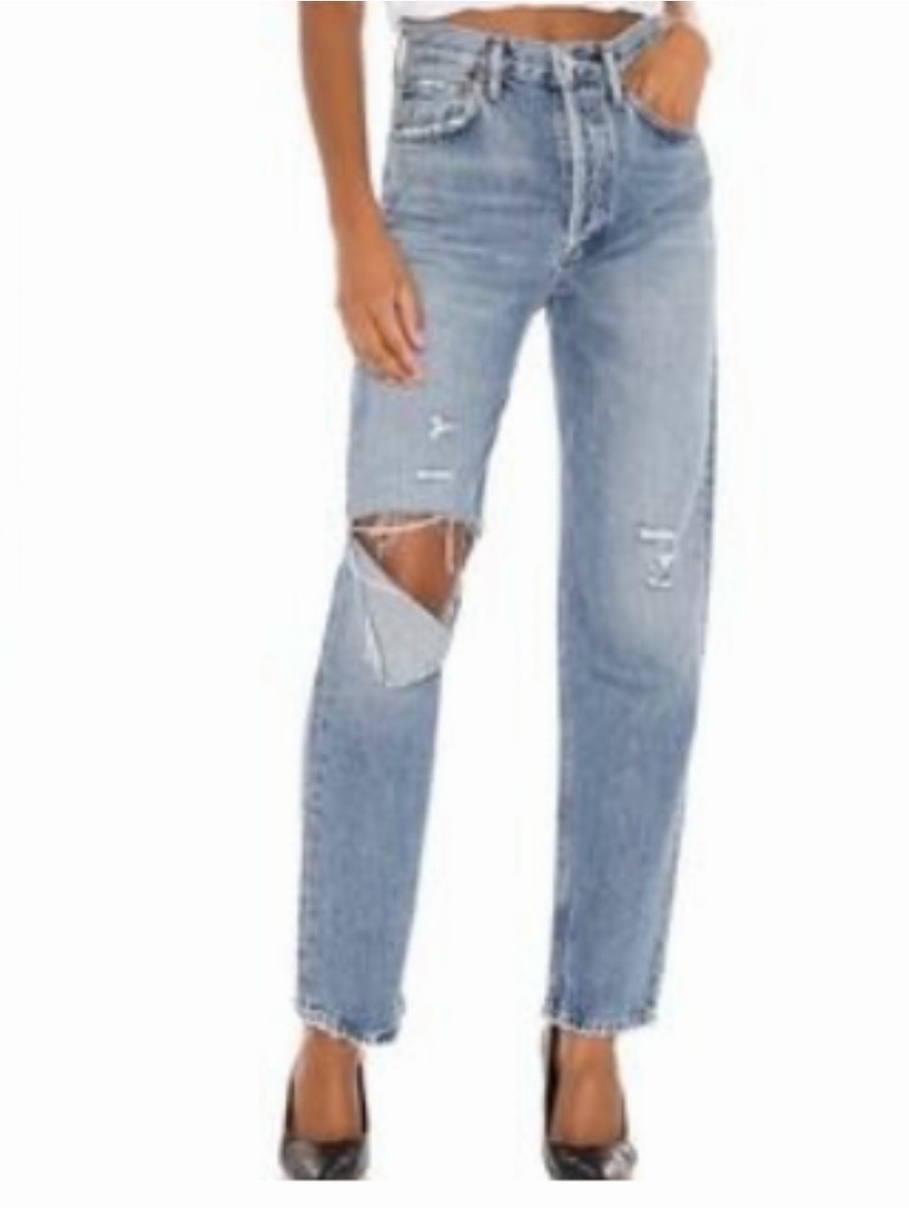 AGOLDE Women’s Straight Leg Jean Light Blue